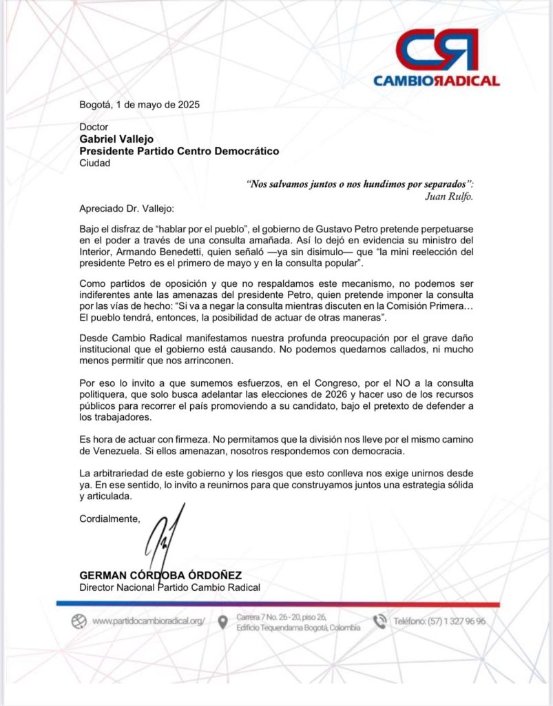 Partidos se reúnen para frenar la consulta popular en el Senado 1 GqWDohwXwAAgsDQ