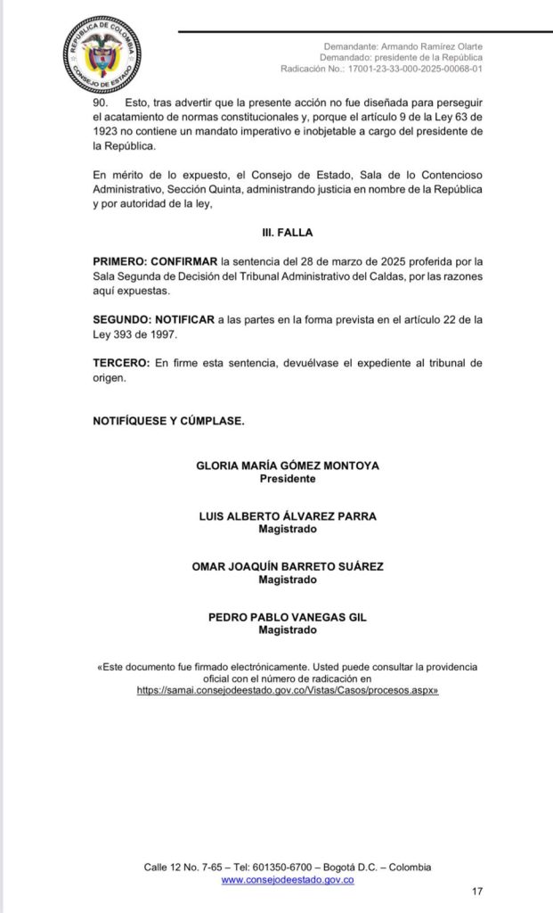 El Consejo de Estado avala las transmisiones de los Consejos de Ministros del presidente Petro 2 Gqg9o0nXcAANfLX