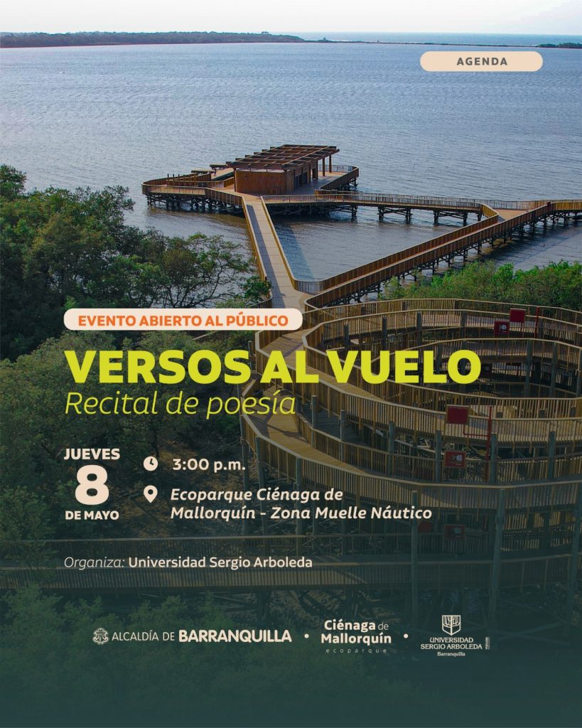 ‘Versos al vuelo’, arte y naturaleza en el Ecoparque Ciénaga de Mallorquín 1 e3a8bbaa ce30 4034 bff1 b2847b78fcbd 2
