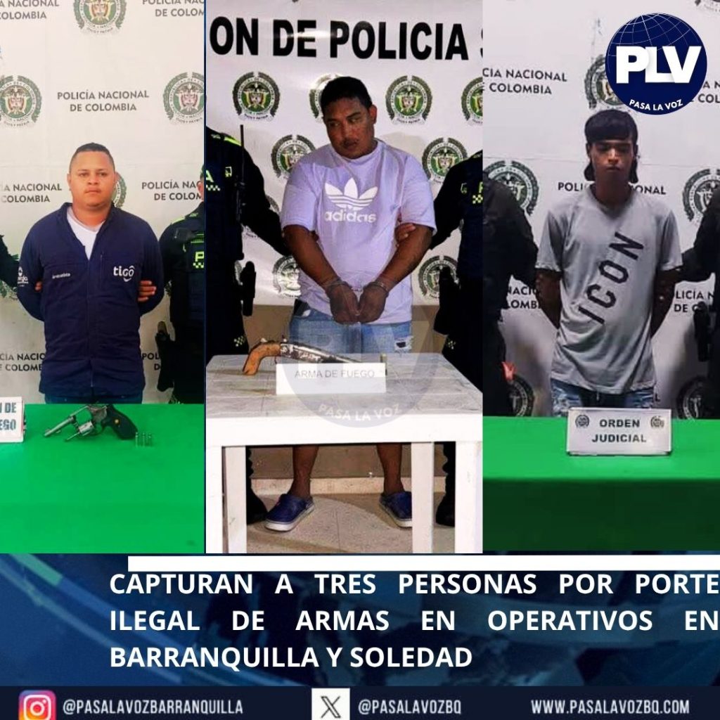Capturan a tres personas por porte ilegal de armas en operativos en Barranquilla y Soledad 4 plantilla BQ 1