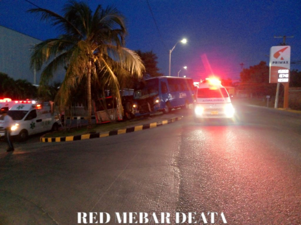 Varios heridos deja accidente de tránsito vía a Juan Mina 3 IMG 20250620 WA0106