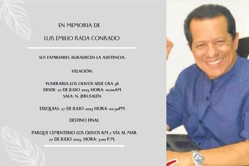 Se apaga una voz clave del periodismo económico en Barranquilla: adiós a Luis Emilio Rada 4 524619494 9491526557617083 2091073838235773641 n