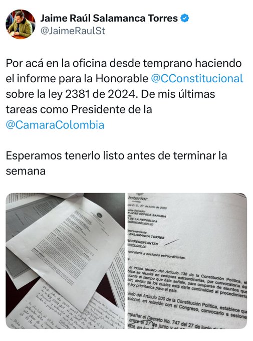 Reforma pensional aún sin informe en la Corte Constitucional 1 Gv1dKRPXcAAPAVf