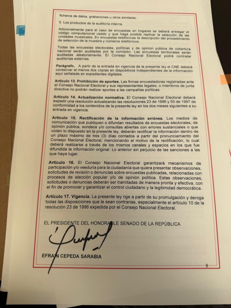 Lista para sanción presidencial la controvertida Ley de Encuestas 2 GvgfNYKWIAAvme1