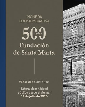 El Banco de la República presentó moneda conmemorativa de los 500 años de Santa Marta 2 Gvlv4lBXMAQ7E8L