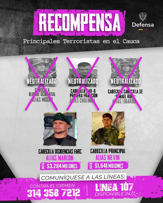 Abatido alias ‘Libardo’, cabecilla de disidencias en Cauca y reclutador de menores indígenas 1