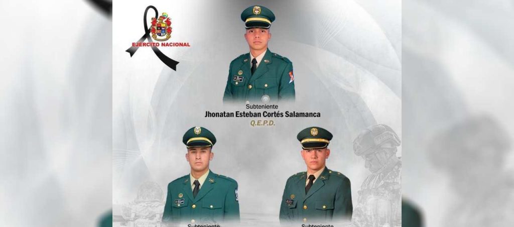 Hallan sin vida a los tres subtenientes del Ejército desaparecidos en el río Magdalena: investigan circunstancias del accidente 1 Subtenientes 0