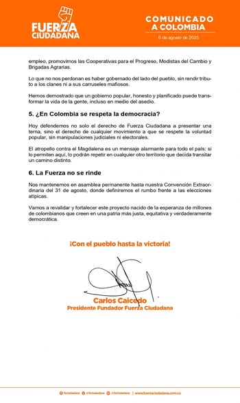 Carlos Caicedo denuncia persecución política y advierte sobre amenaza a la democracia en el Magdalena 3 529743777 1368530807965235 308047547259614177 n