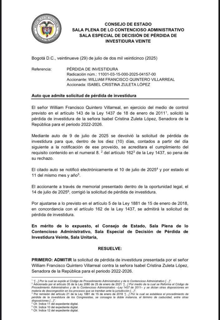 CONSEJO DE ESTADO SENADORA ZULETA 1
