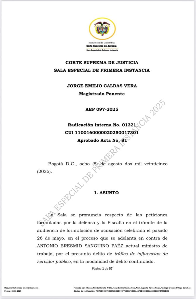 MinTrabajo irá a juicio en la Corte Suprema por presunto tráfico de influencias 1 Gx2IdNgWUAAB lr