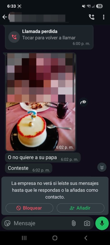 Mensajes con las amenazas 3 1