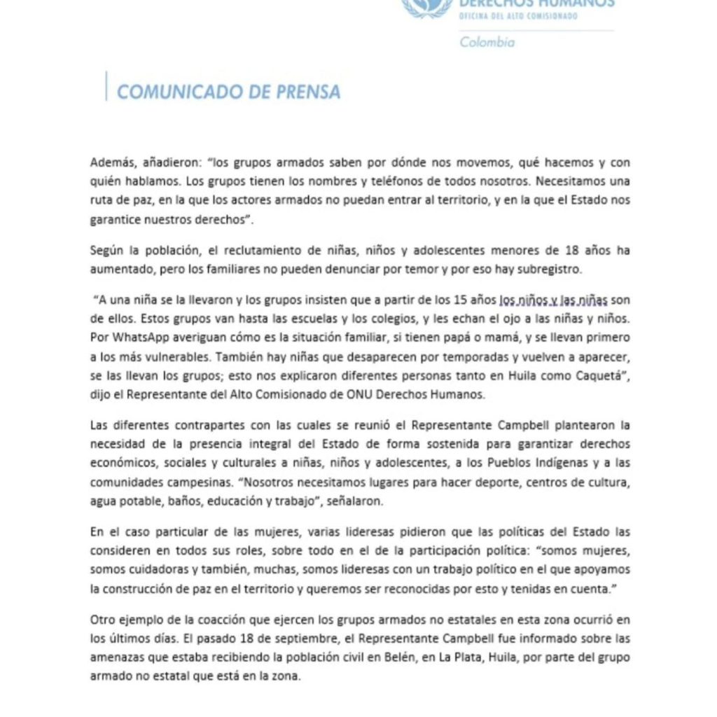 “Nos dejaron solos”: comunidades del sur de Colombia claman ayuda ante amenazas armadas 5 553588952 1227911769352207 4805482989487205315 n