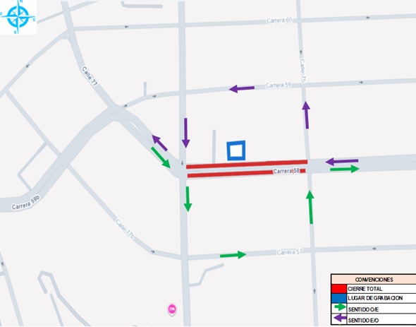 Carrera 58 calles 75 y 76 1