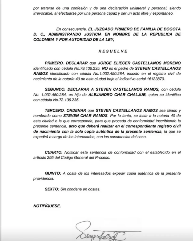 “Quiero conocer a mi padre”: hijo recién reconocido de Alejandro Char pide conciliación y cumplimiento de obligaciones 5 563989834 18241381609289900 2359562370380588996 n 1