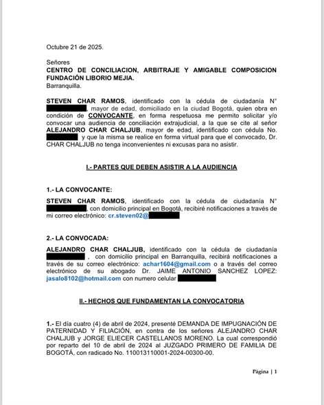 “Quiero conocer a mi padre”: hijo recién reconocido de Alejandro Char pide conciliación y cumplimiento de obligaciones 1 565053079 18044059382696245 5331189228062597884 n