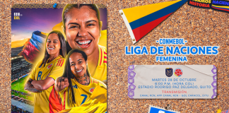 Colombia visita a Ecuador en la Liga de Naciones Femenina