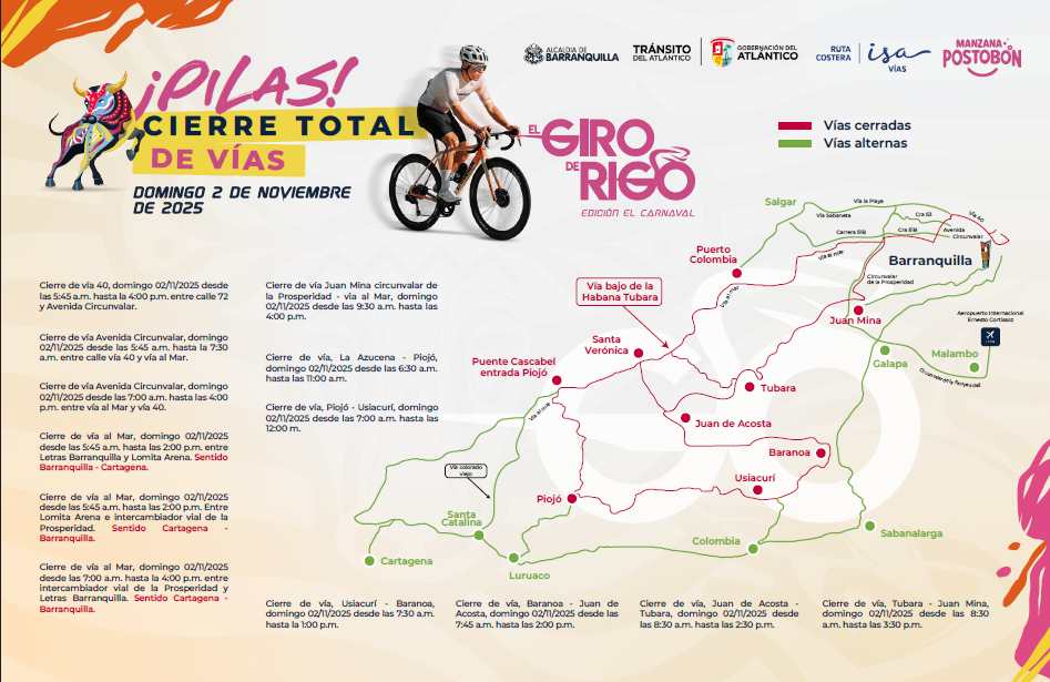 El Giro de Rigo 2025, edición El Carnaval, hará rodar el ciclismo mundial por las calles de Barranquilla y el Atlántico  1 image 79