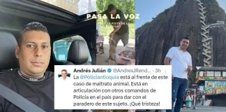 Ofrecen $50 millones por hombre que golpeó brutalmente a un perro en zona rural de Sonsón