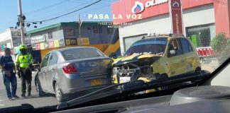 Accidente de tránsito en la Circunvalar a la altura del barrio La Pradera