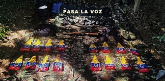 Militares venezolanos destruyen campamento donde hallaron brazaletes alusivos a las FARC