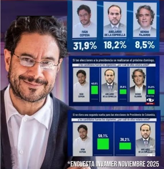 Según Invamer, Iván Cepeda lidera intención de voto, le sigue Abelardo de la Espriella y Sergio Fajardo 7 593239891 10236923261954051 4422695002043594660 n