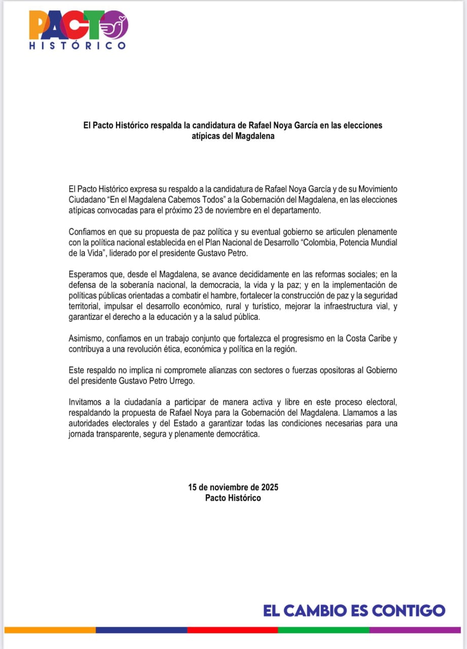Pacto Histórico respaldando a candidato con apoyos de la extrema derecha: un giro que desata tormenta política en el Magdalena 1 695008b8 5d23 47a7 a199 23b46bf5111b