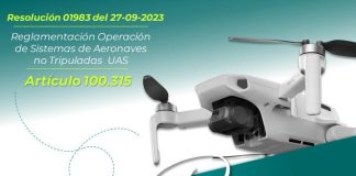 Restricción para la operación de drones (UAS) en Santa Marta