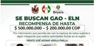 Revelan el cartel de los criminales más buscados del ELN tras atentado contra el Batallón Bolívar en Tunja
