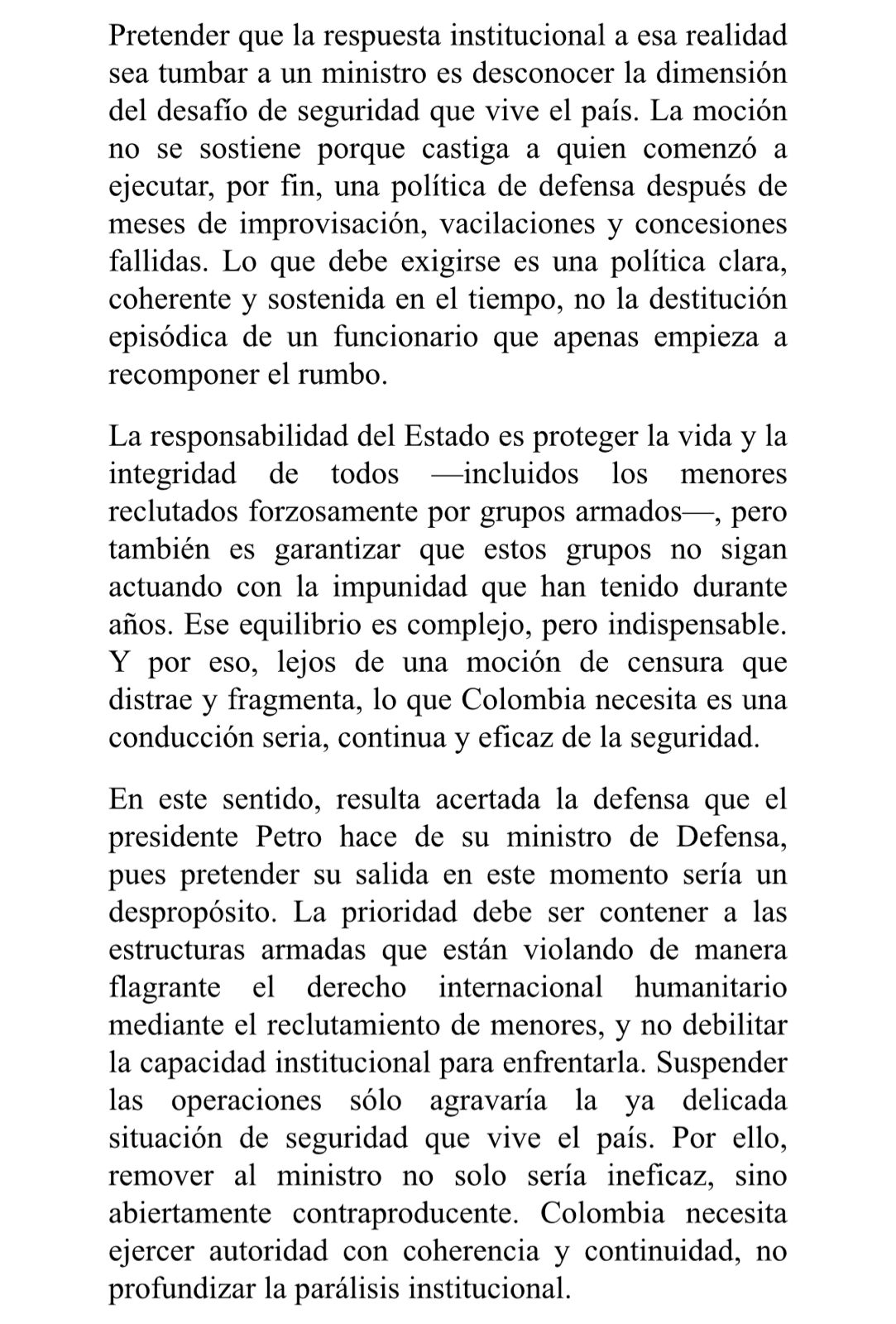 Gaviria sorprende al Partido Liberal: se “suma” al Centro Democrático y rechaza moción contra Sánchez 2 G6Mq3ubWoAAceH8