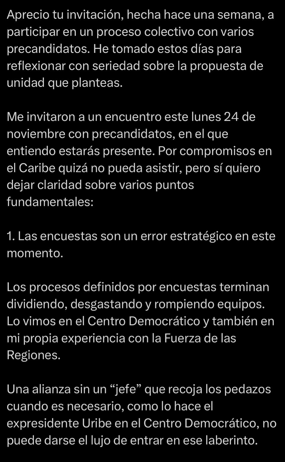 Héctor Olimpo Espinosa se une a Juan Carlos Pinzón para construir coalición presidencial 3 G6hZmhLXQAAa0lj