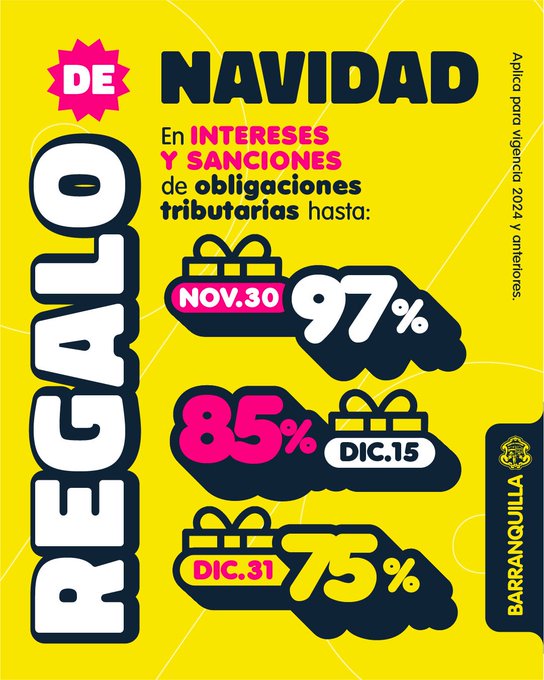 Alcaldía de Barranquilla habilita atención especial los sábados 29 de noviembre y 13 de diciembre para facilitar trámites y acceso a descuentos 1 G6ic Q2XIAA1nzg