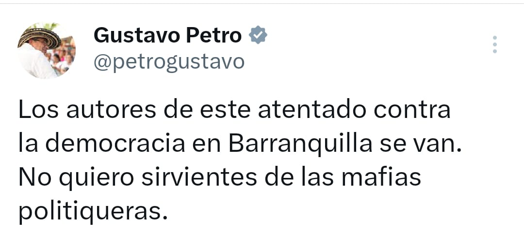 Sacudón en la Policía de Barranquilla: ¿Por qué salió realmente el general Urrego? Todo apunta a Petro, UniAtlántico… y Benedetti 1 Trino de petro