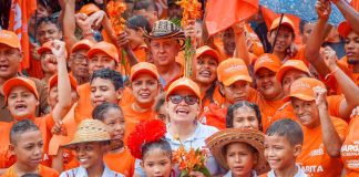 Ni la lluvia detuvo la fuerza del pueblo: El Piñón se volcó a las calles a Respaldar a Margarita Guerra