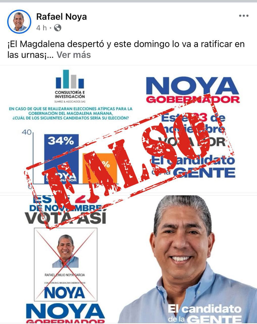 RAFAEL NOYA NO GANÓ NI UNA ENCUESTA Y TERMINÓ DIFUNDIENDO UNA FALSA: FIRMA ENCUESTADORA LA DESMIENTE PÚBLICAMENTE 1 df576f2a 2885 4104 8208 5c21c9c6517f