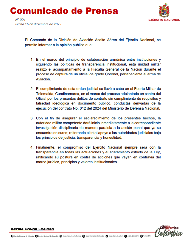 Coronel capturado
