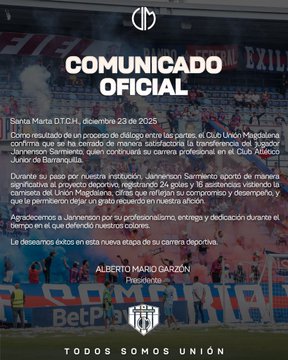 Primer refuerzo del campeón: Jannenson Sarmiento es nuevo jugador del Junior 2 G85zZVPXkAAleNF