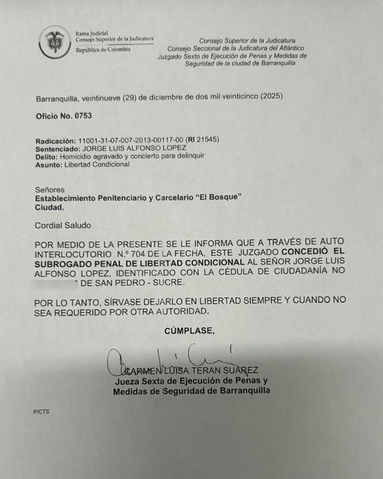 Alias ‘El Gatico’ queda en libertad condicional tras decisión de jueza de ejecución de penas 1 G9bSynVXYAAb7WM 1