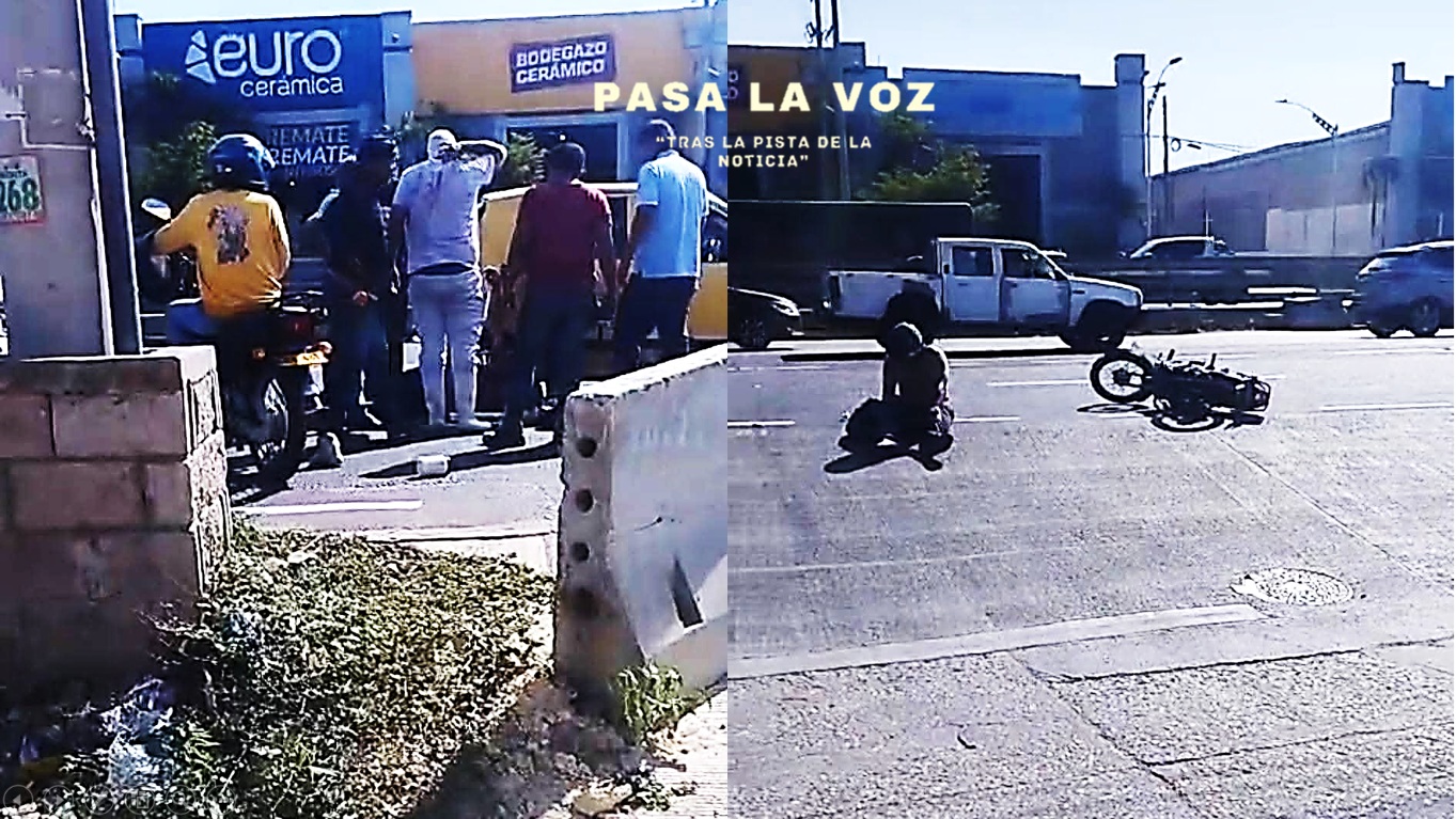 Choque entre moto y taxi en la Circunvalar deja dos personas gravemente ...