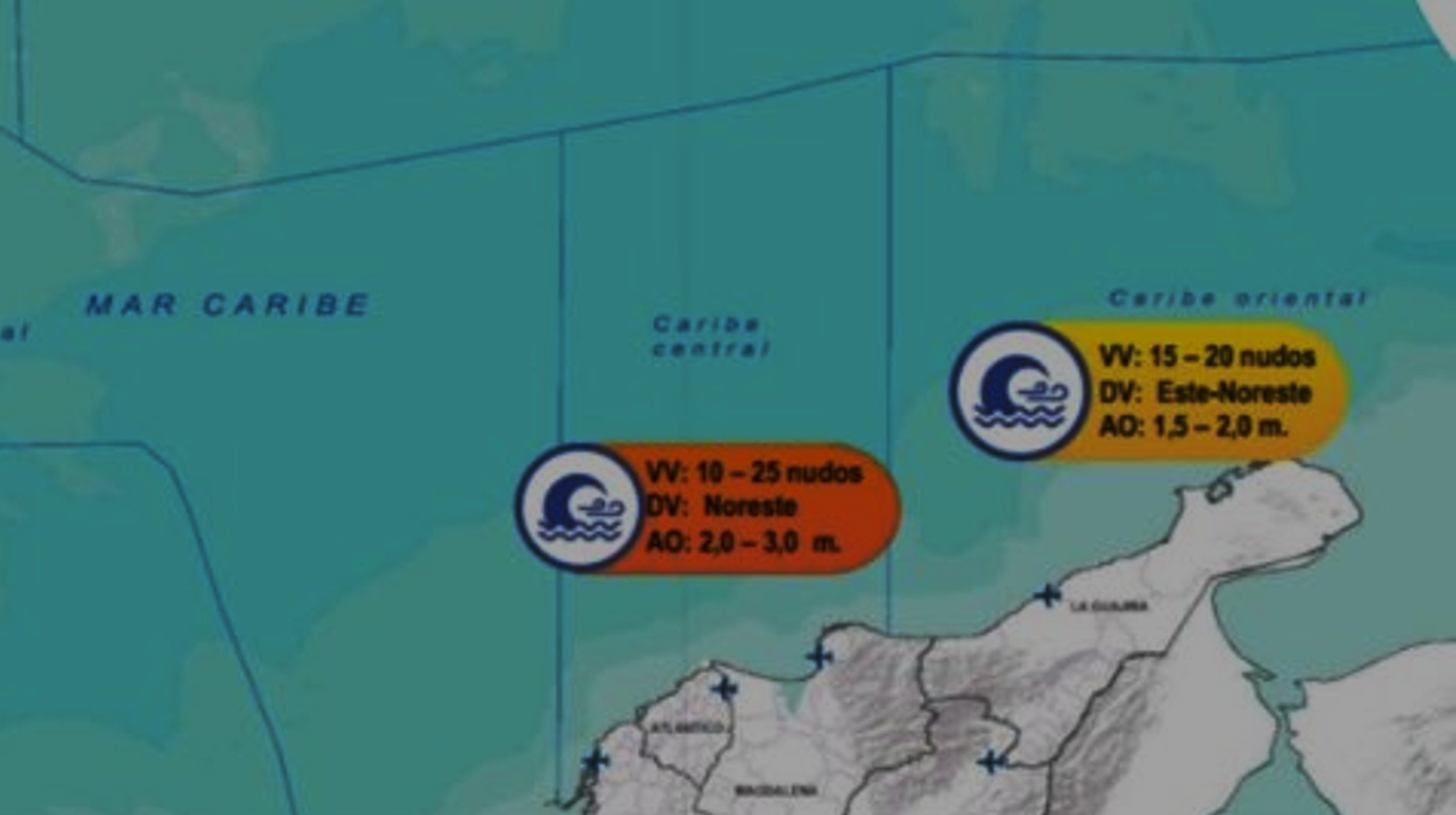 Alerta en el Caribe colombiano: vientos de hasta 50 km/h y oleaje peligroso ponen en riesgo actividades marítimas este puente festivo 1 G O5W8RWQAA7eb7 1