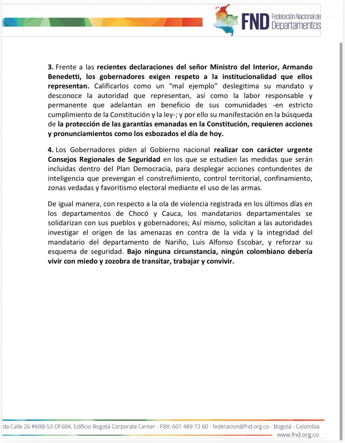 Todos los gobernadores se rebelan frente a la emergencia económica y buscan frenar decreto del Gobierno 2 G vCVZ bQAA7yeH