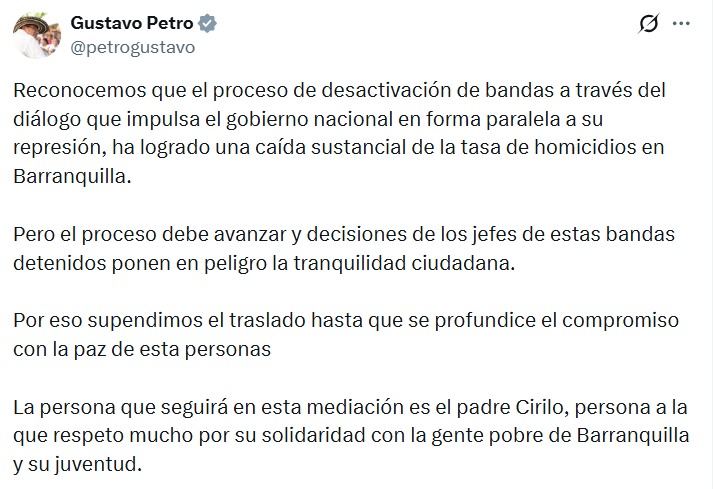 Post de Petro