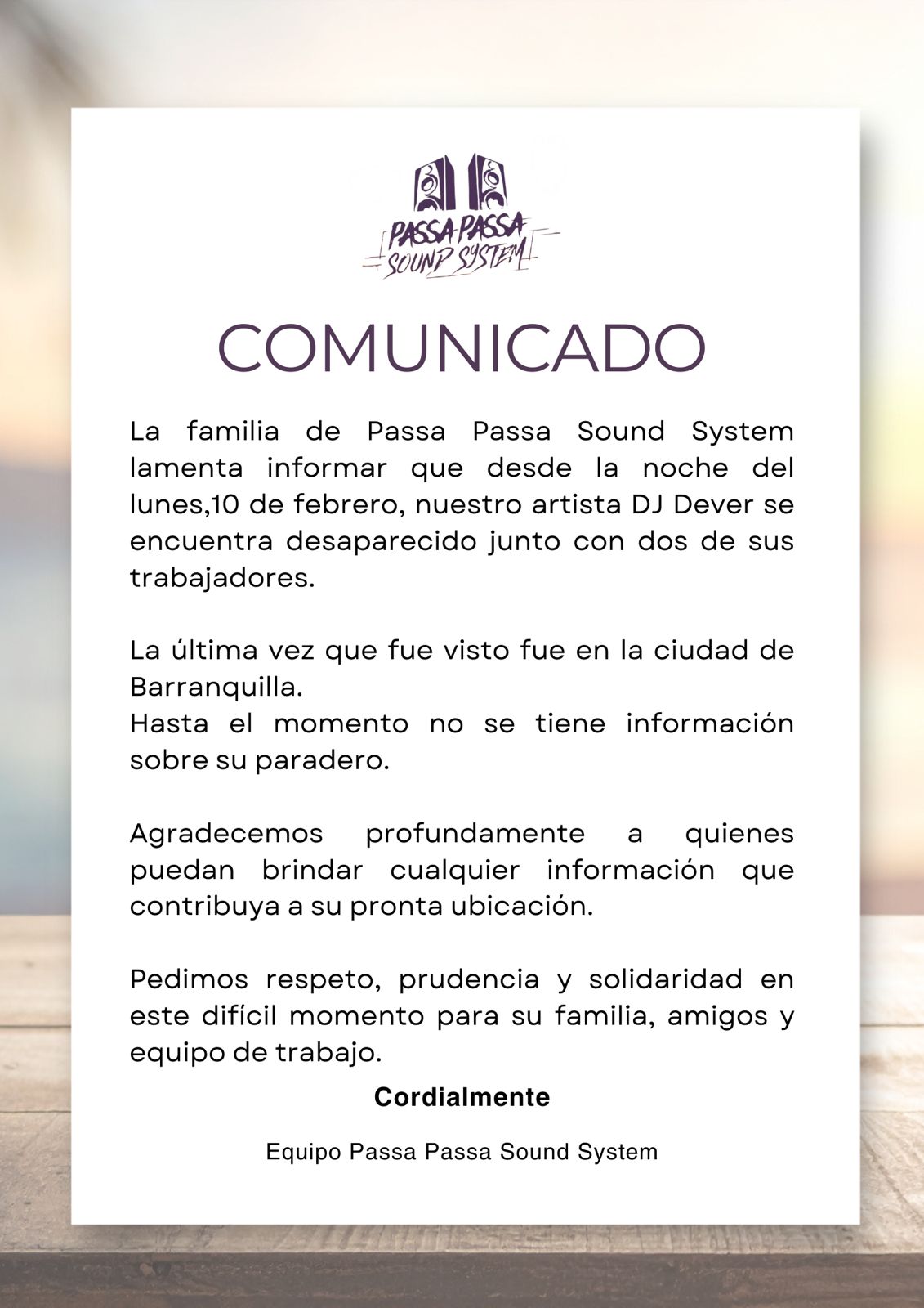Comunicado