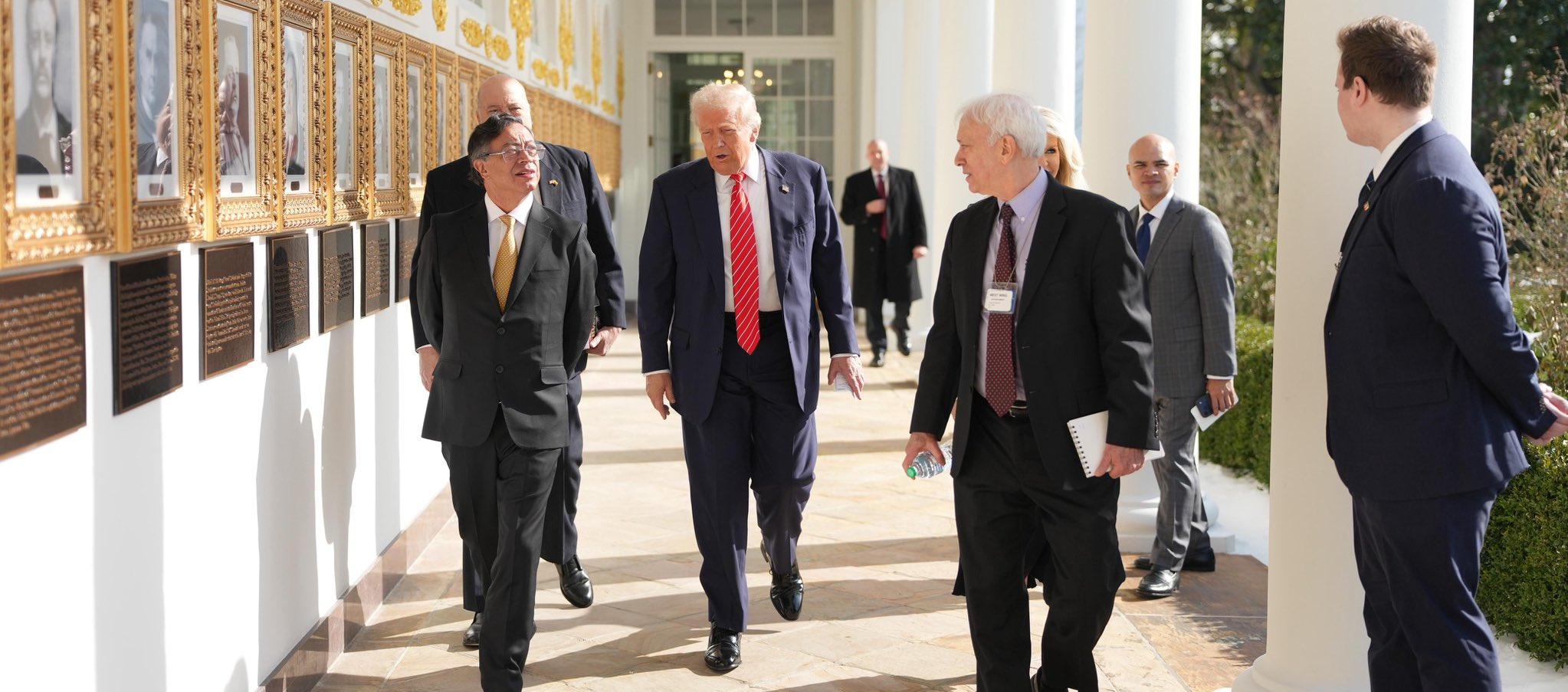 Concluyó reunión entre Gustavo Petro y Donald Trump en la Casa Blanca 7 El Presidente Gustavo Petro y Donald Trump 2