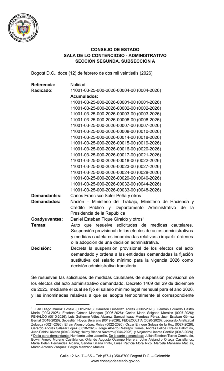 Suspensión del aumento del salario mínimo agita campaña electoral y reconfigura debate político 1