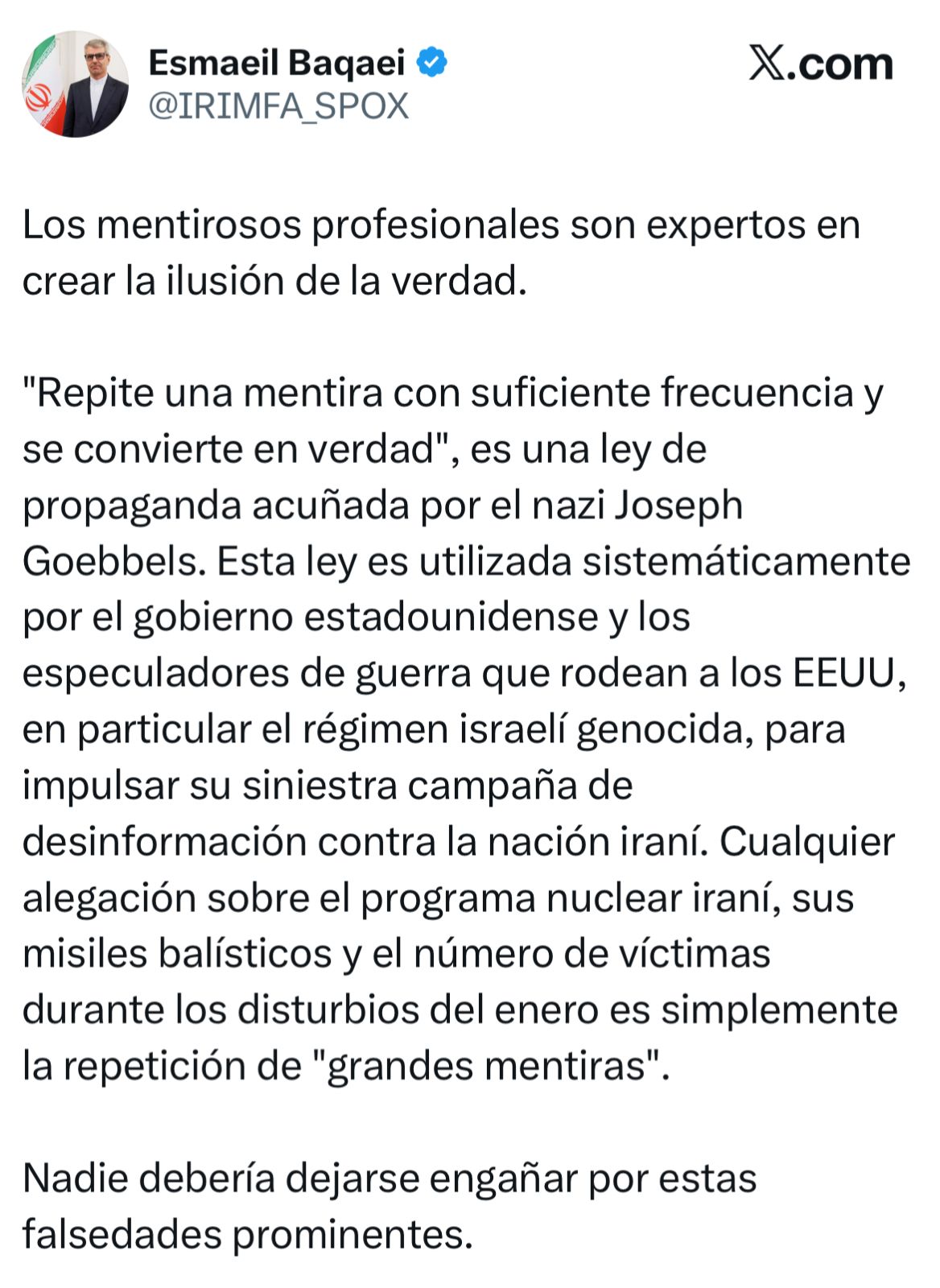 Irán rechaza acusaciones de EE. UU. sobre su programa nuclear 1 HB K9tfW4AAiDyP