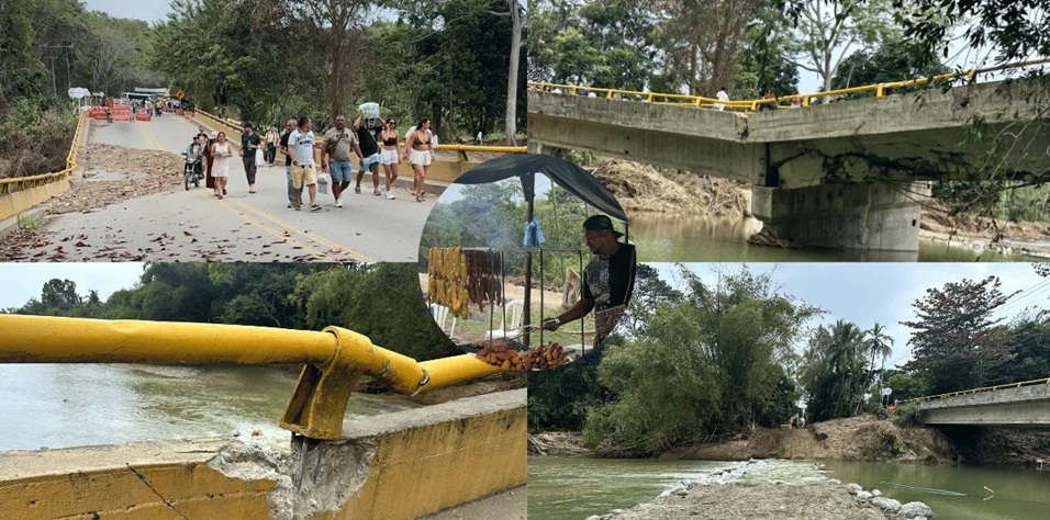 Más de tres semanas sin conexión: cierre del puente sobre el Mendihuaca golpea a comunidades entre Santa Marta y La Guajira 1 Screenshot 20260221 115157 69