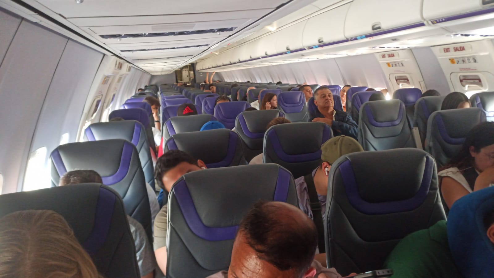 Pasajeros en aviones