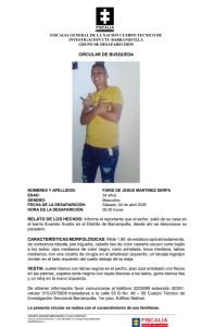 Buscan a hombre desaparecido en Barranquilla: salió de su casa y no regresó 1 Circular
