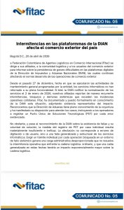 Gremios alertan por fallas en la DIAN que afectan el comercio exterior 1 HGXI2kkWkAAC0 O