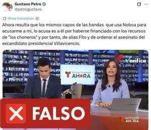 Presidencia aclara publicación de Petro tras difusión de video falso sobre Daniel Noboa 1 Petro Telemundo 1 1